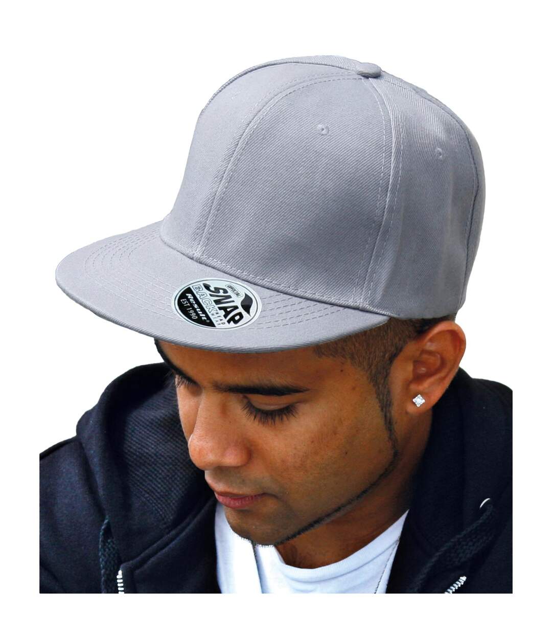 Casquette ajustable original bronx adulte gris chiné Result Headwear-2