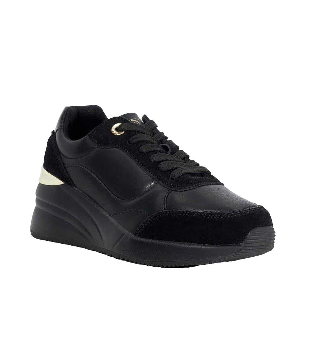 Baskets Elatie Hidden Femme Noir Dune London-4