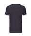 T-shirt Ringer Homme Bleu Marine Blanc Fruit Of The Loom-2