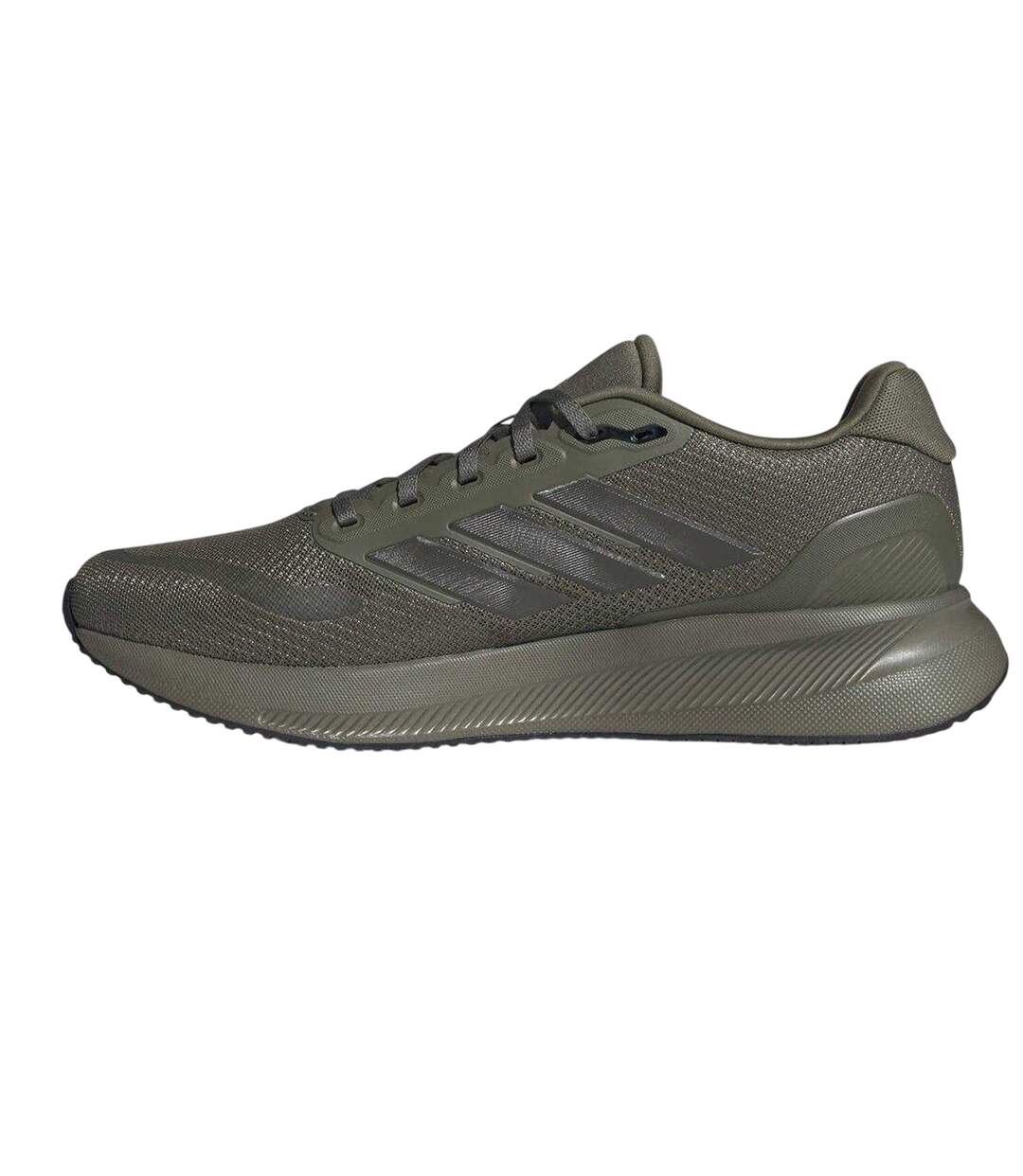 Baskets Falcon Homme Kaki Noir Adidas-3