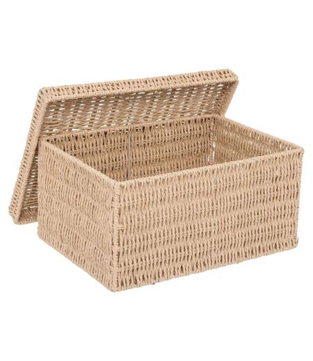 Lot de 2 Boîtes de Rangement Kord 38cm Naturel
