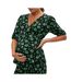 Blouse de grossesse vert/noir femme mamalicious linor-1