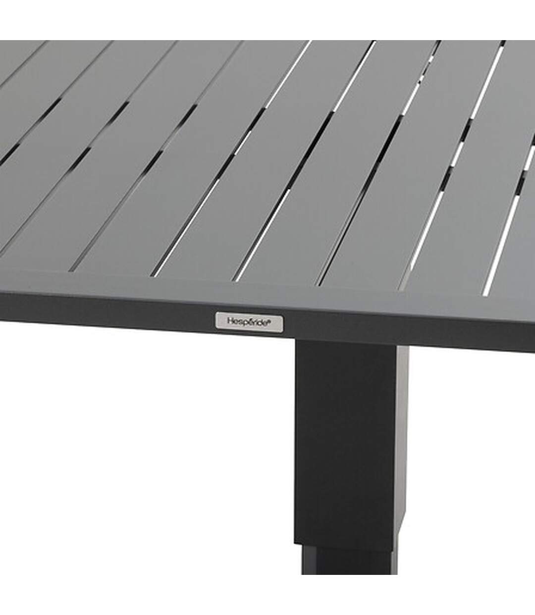 Table de jardin relevable carrée en aluminium SALIMIA - Graphite-5