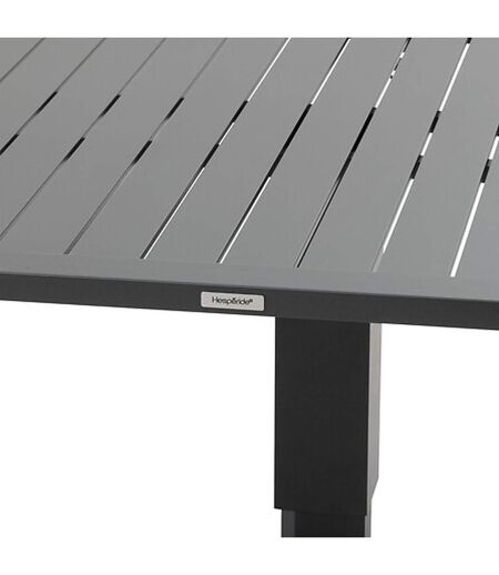 Table de jardin relevable carrée en aluminium SALIMIA - Graphite