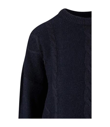 Pull Motif/style Maille Torsadée Femme Noir Urban Classics
