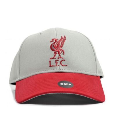 Liverpool FC Unisex Adult Two Tone Baseball Cap (Gray/Red)