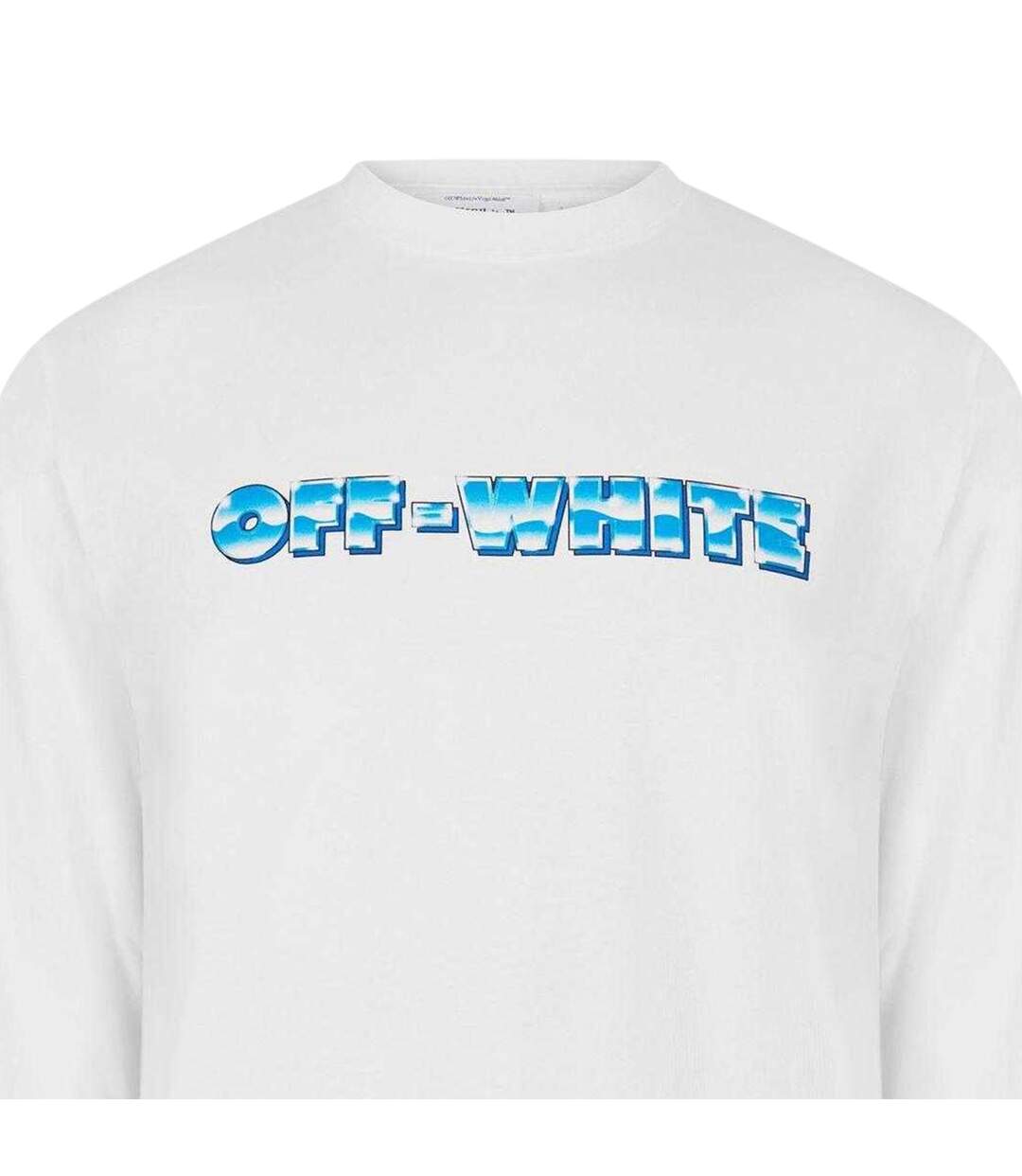 T-shirt Manches Longues Motif/style Logo Homme Blanc Off White-3