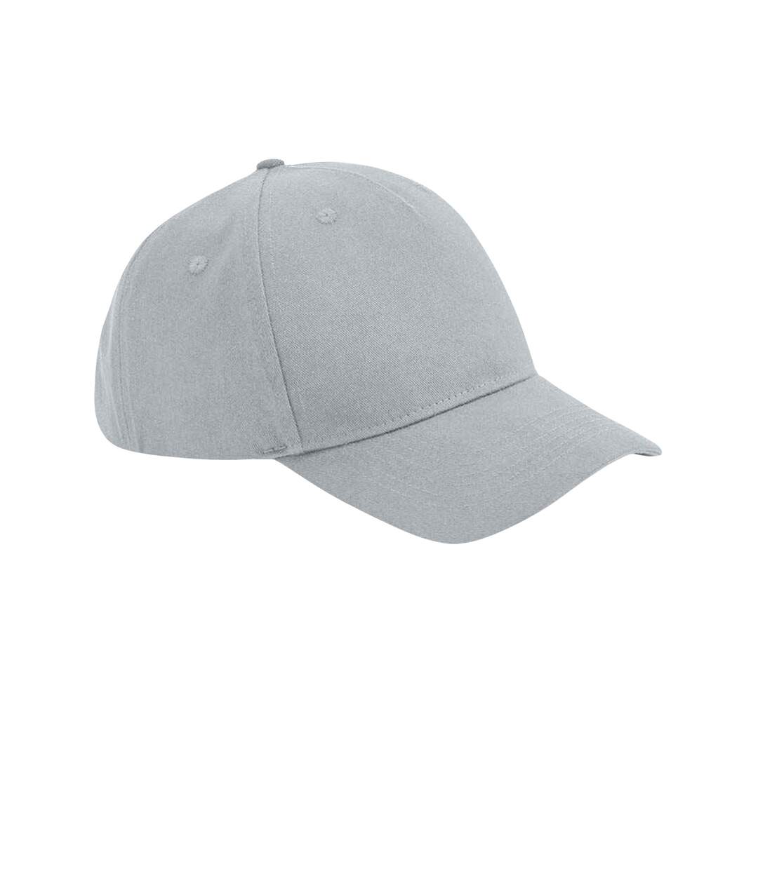 Casquette de baseball gris clair Beechfield-1