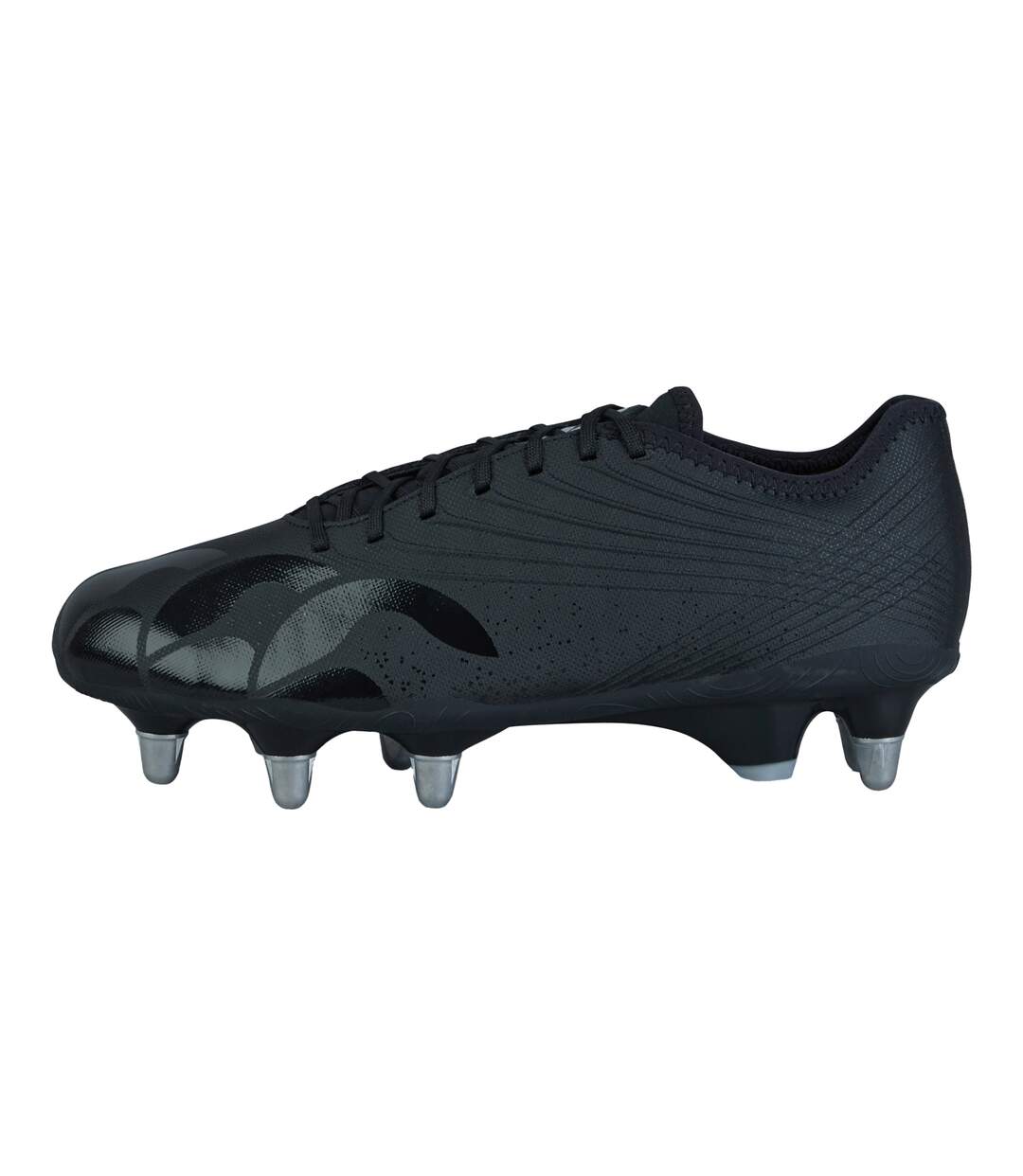 Unisex Adult Stampede Groundbreak Pro Soft Ground Rugby Boots Black Silver Canterbury-1