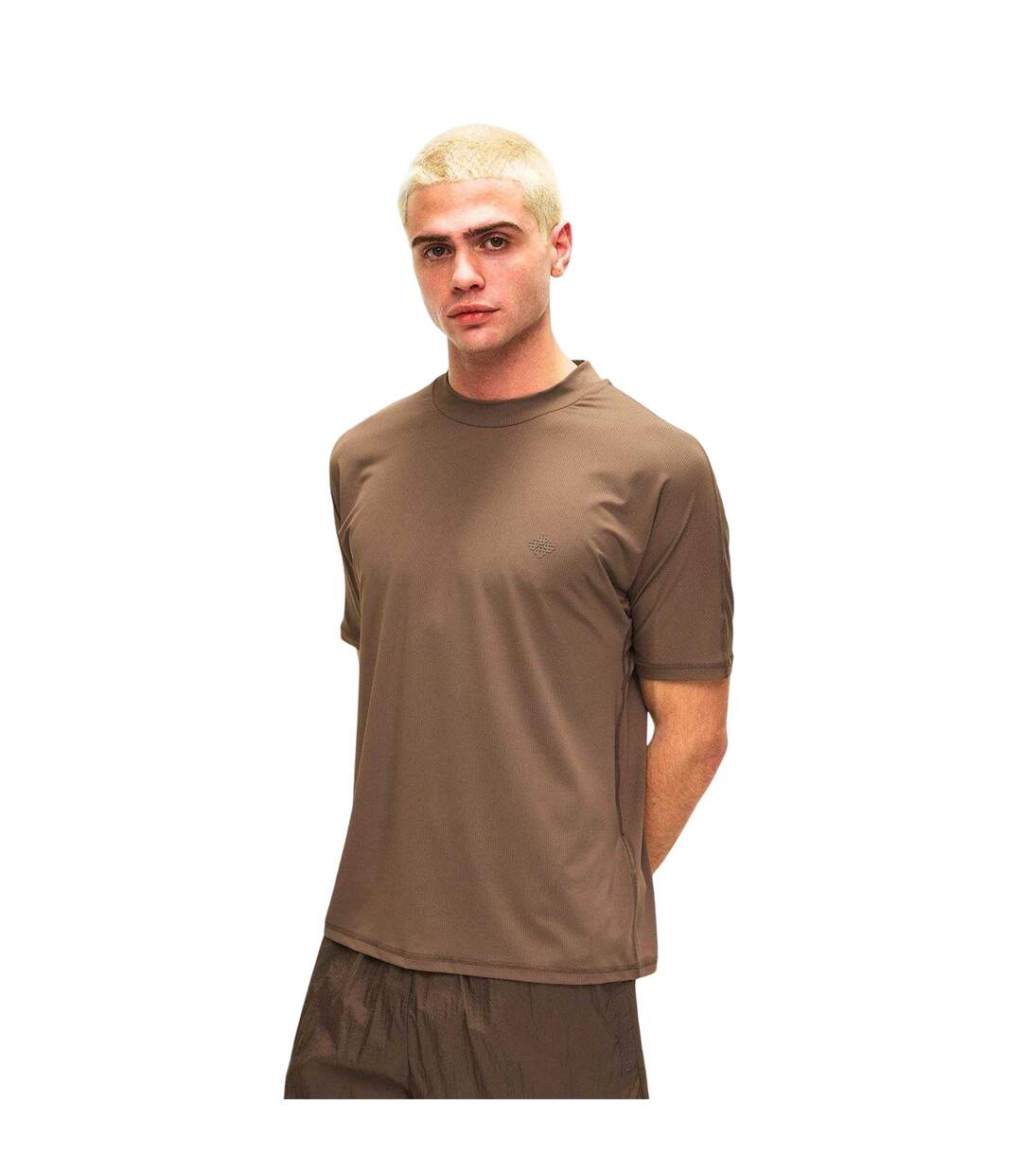T-shirt Entraînement Motif/style Logo En Caoutchouc Homme Marron Couture Club-1