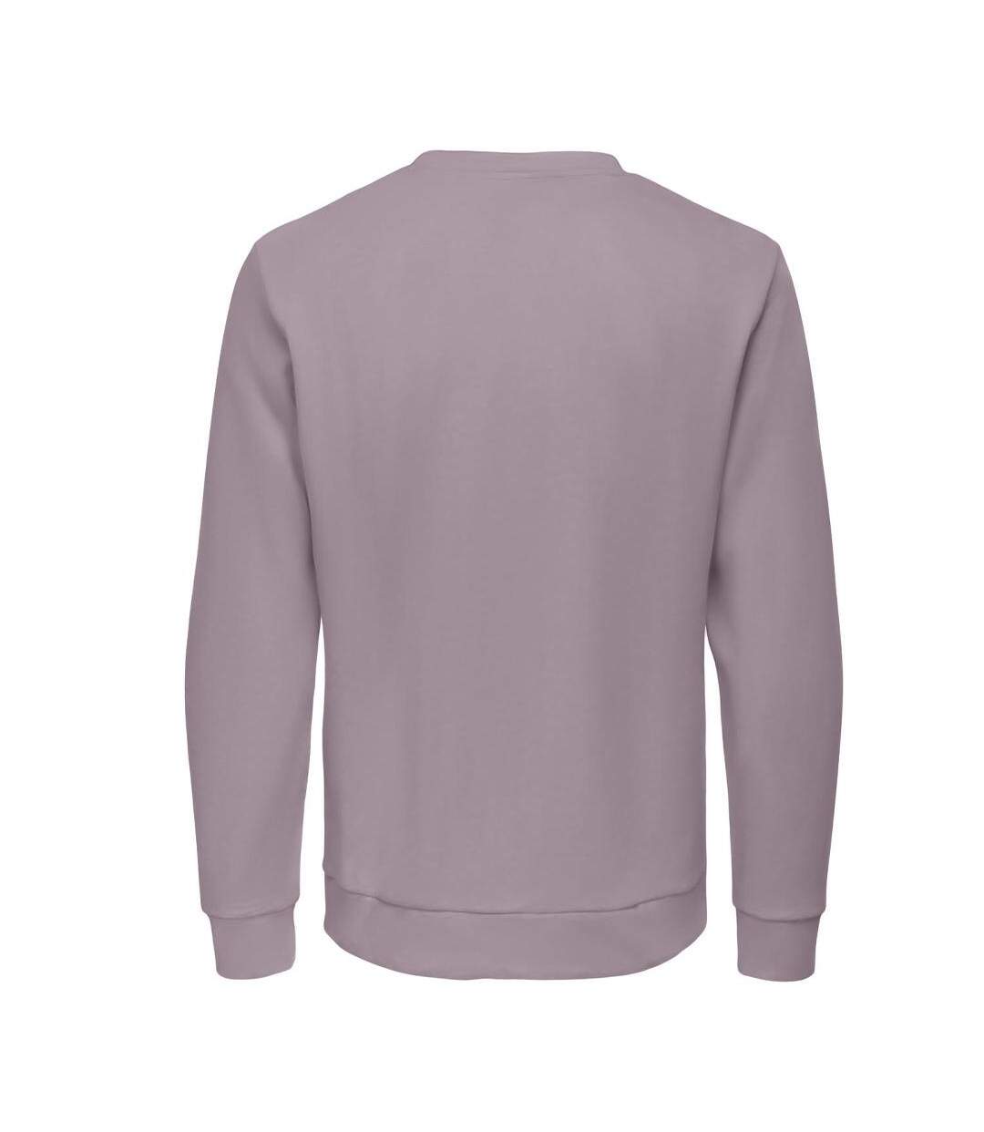 Sweat mauve homme only & sons chase - l-2