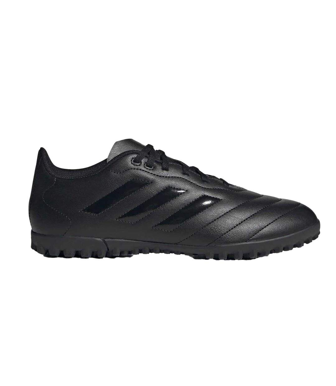 Mens Goletto Viii 3 Stripes Leather Artificial Ground Football Boots Black Adidas-1