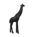 Statuette Déco Girafe Origami 40cm Noir-2