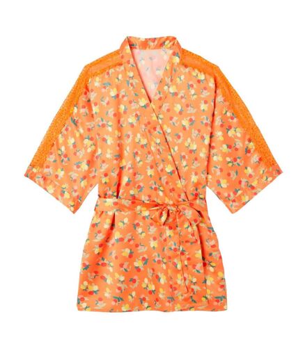 Kimono imprimé orange Nouméa