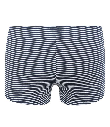 Womens/ladies striped bikini bottoms navy/white Regatta