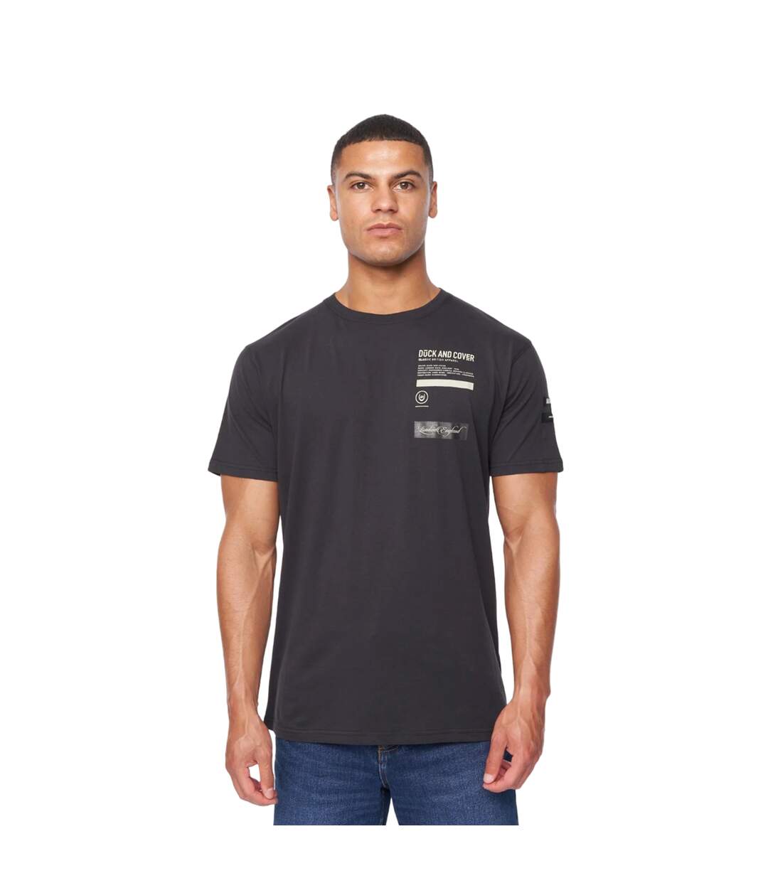 T-shirt jennerkins homme noir Duck and Cover-1