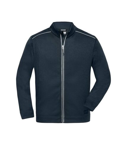 Veste zippée polaire workwear - homme - JN898 - bleu marine