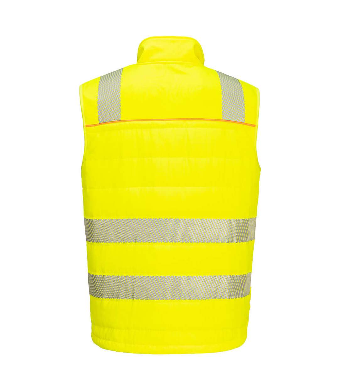 Mens softshell hi-vis body warmer yellow/black Portwest-2