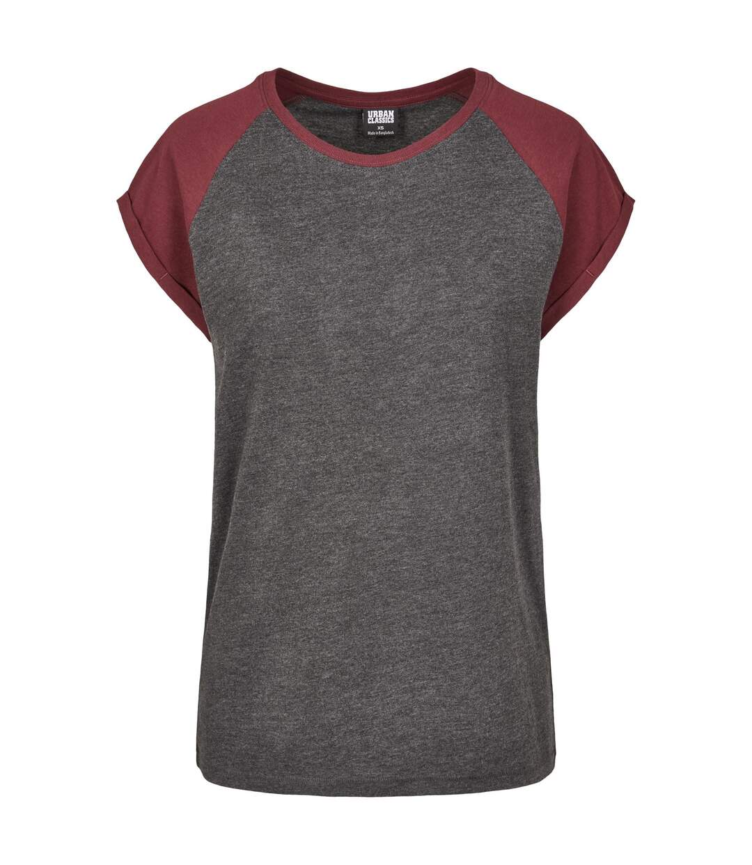 T-shirt Femme Charbon Bordeaux Urban Classics-1