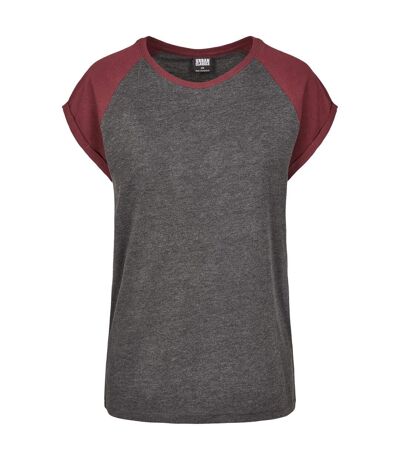 T-shirt Femme Charbon Bordeaux Urban Classics