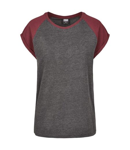 T-shirt Femme Charbon Bordeaux Urban Classics