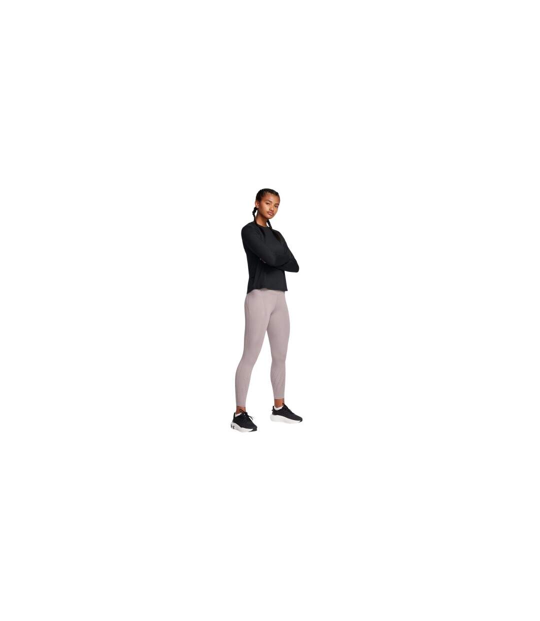 Legging Launch Femme Gris Under Armour-1