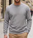 CHALLENGER E213 — Sweat col rond gris chiné : le confort incontournable au quotidien-1