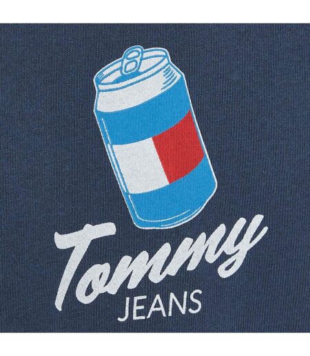 Mens Graphic Back Print T-shirt Blue Tommy Hilfiger