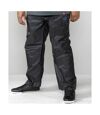 Duke Mens Elba Kingsize D555 Packaway Rain Over Trousers (Black)