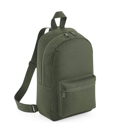 Mini essential backpack/rucksack bag one size olive green Bagbase