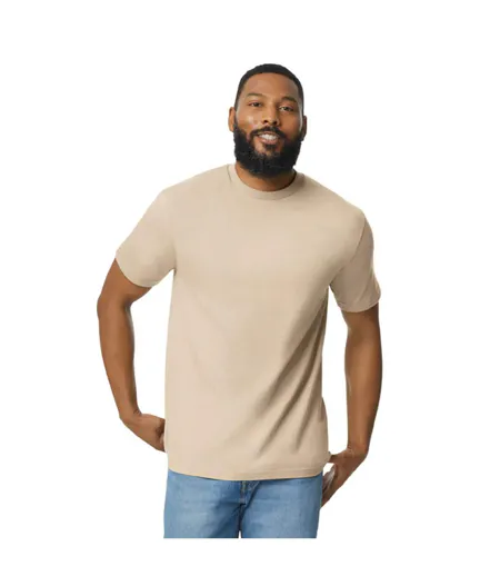 Mens Softstyle Midweight T-shirt Sand Gildan