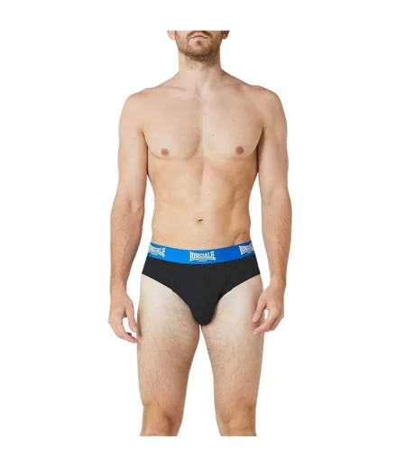 Lot De 2  Slips Homme Noir Bleu Vif Lonsdale