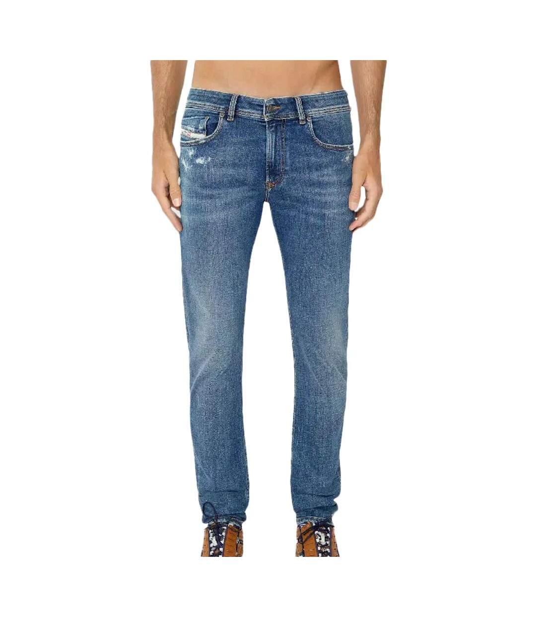 Jean Slim Bleu Foncé Délavé Homme Diesel 1979 Sleenker - W27-L32-1