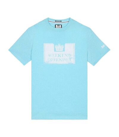 T-shirt Style Graphique Bonpensiero Homme Bleu Clair Weekend Offender