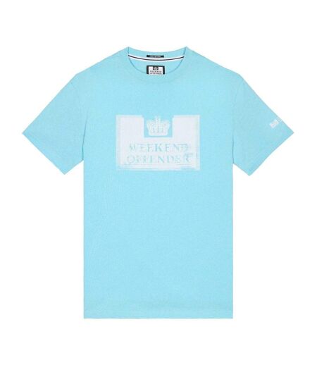 T-shirt Style Graphique Bonpensiero Homme Bleu Clair Weekend Offender