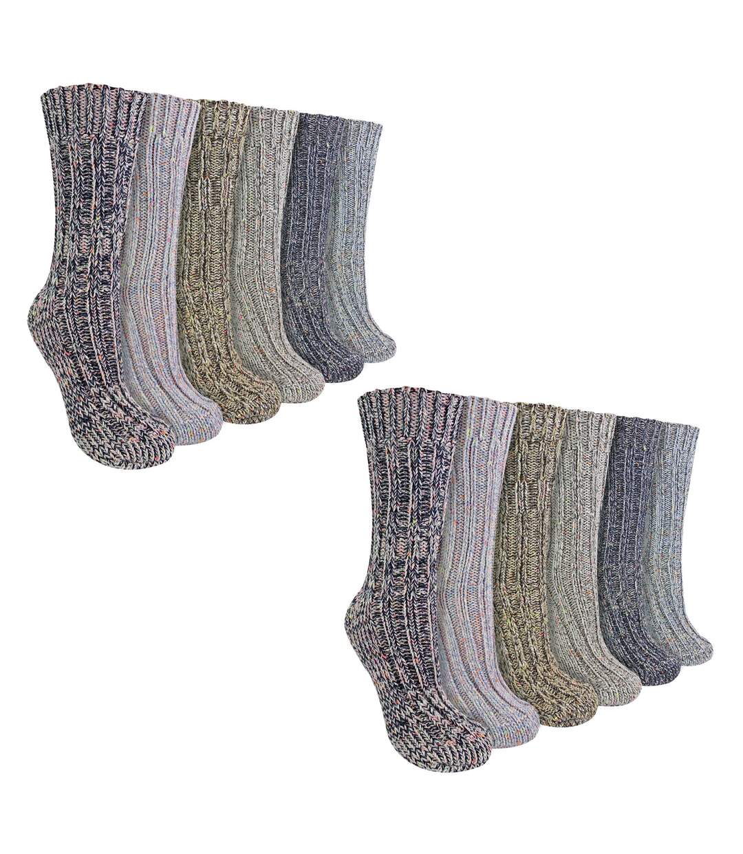 Lot de 12 chaussettes pour bottes en alpaga pour femme-1