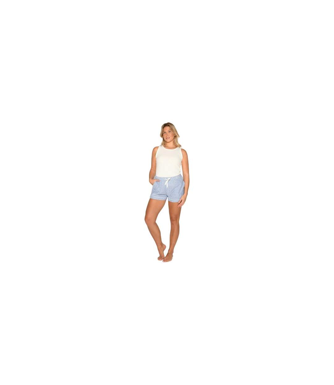 Womens/ladies Anja Plain Sleeveless Tank Top Snow White CCDK Copenhagen-2