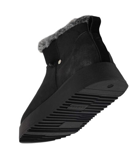 Isotoner Bottines femme basses revers fourré, semelle à mémoire de forme