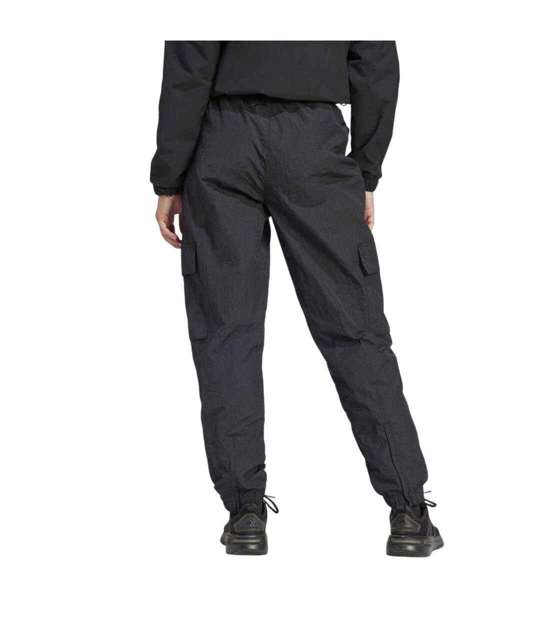 Pantalon À Poches Motif/style Trèfle Essential Femme Noir Adidas-1