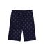 Mens Cotton Jersey Crocodile Print Pyjama Shorts Blue Lacoste-2