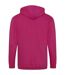 Mens full zip hoodie hot pink Awdis