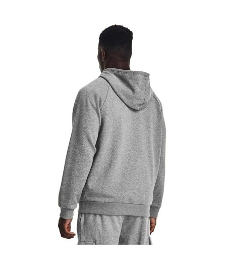 Mens Rival Fleece Full Zip Hoodie Carbon Under Armour