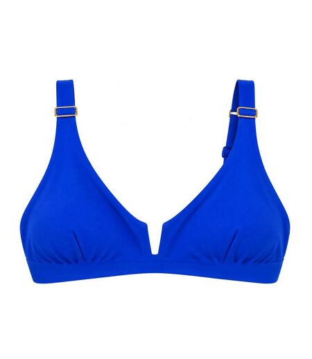 Haut de maillot de bain bleu électrique femme grain de sable louisa