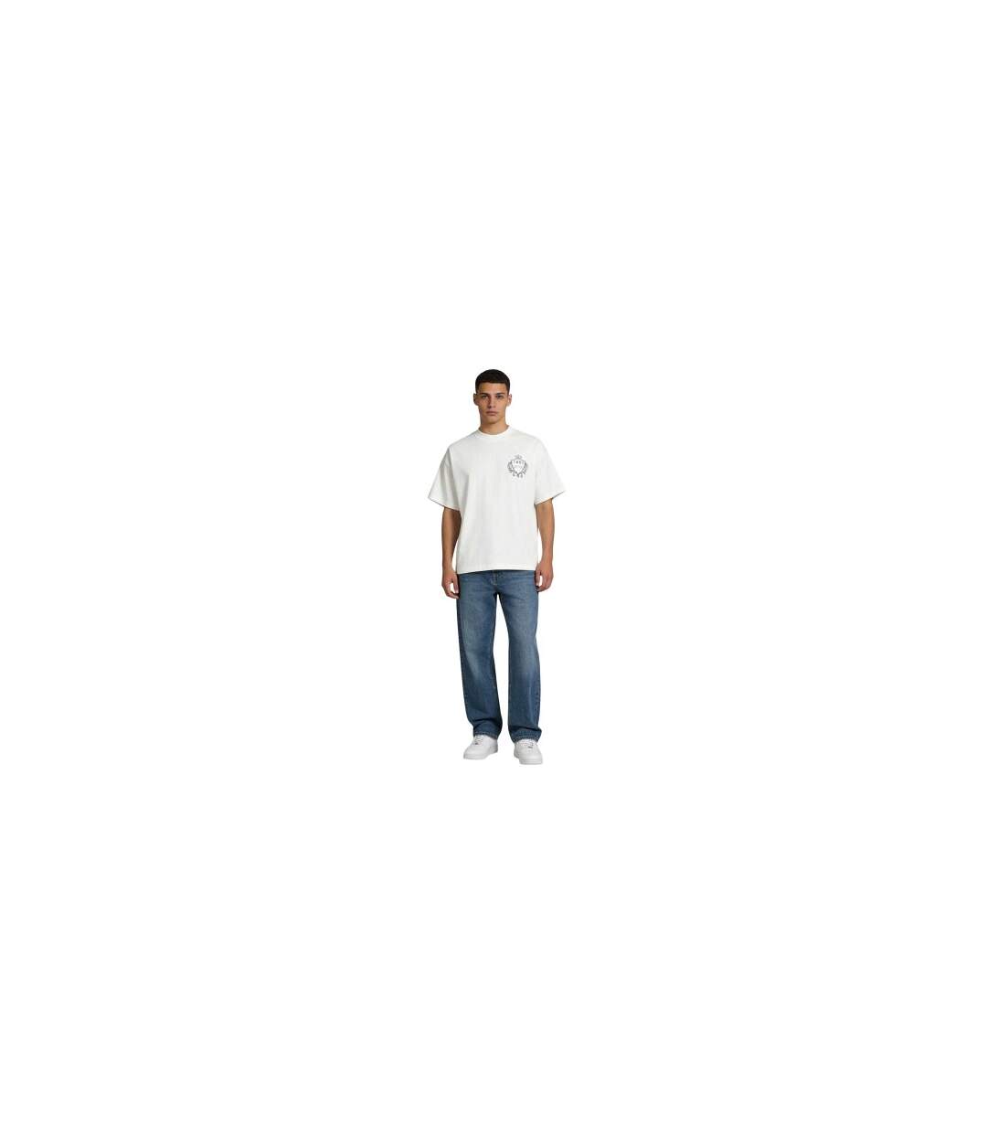 T-shirt Motif/style Emblème Off-court Homme Blanc Slazenger-1