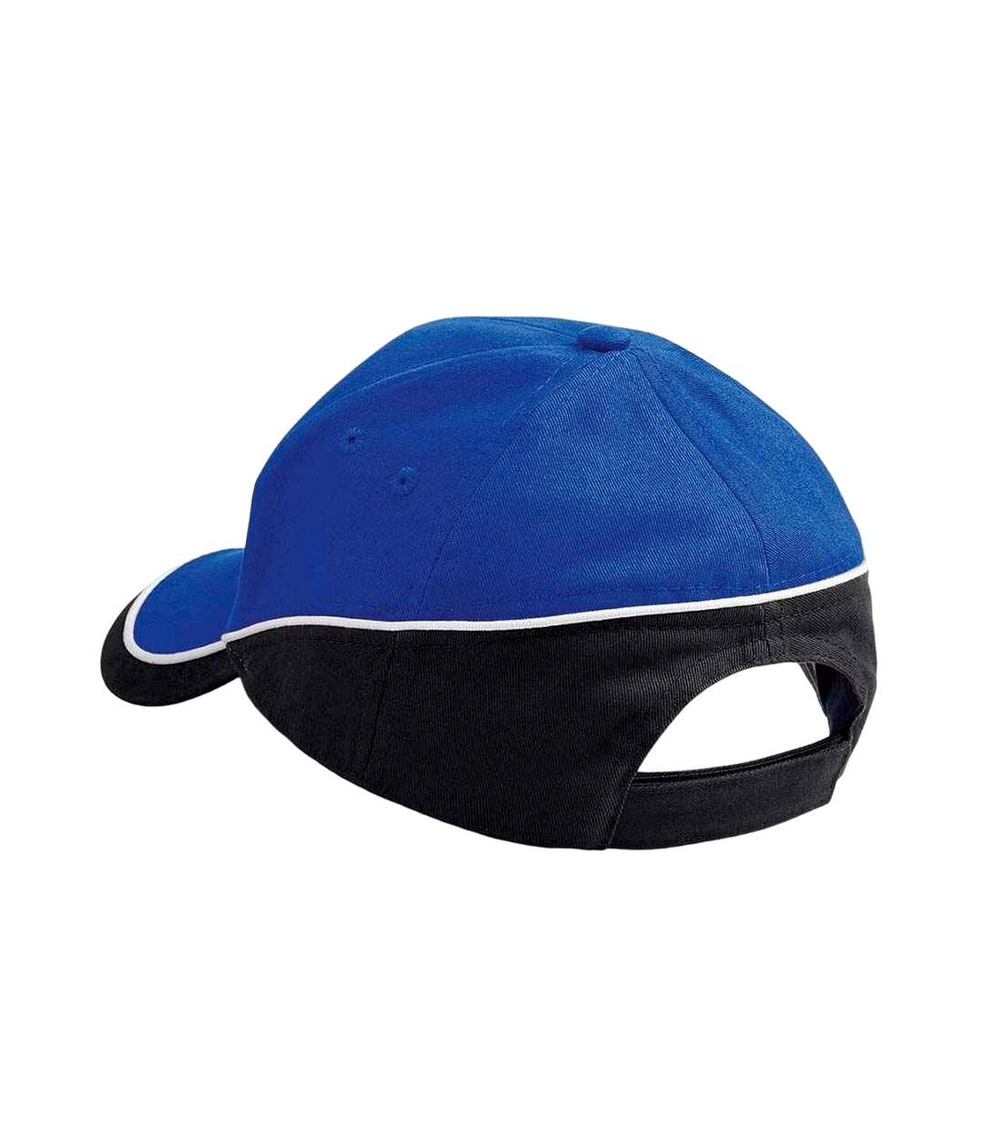 Casquette teamwear competition bleu roi vif / noir / blanc Beechfield-2