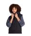 Womens/ladies Oslo Padded Gilet Jet Black Animal-4