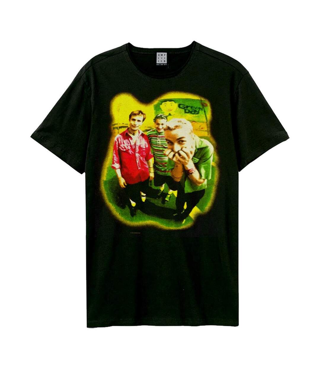 T-shirt Style Green Day Mugshot Rebels Adulte Noir Amplified-1