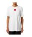 Mens Diragolino Chest Logo T-shirt White Hugo-4