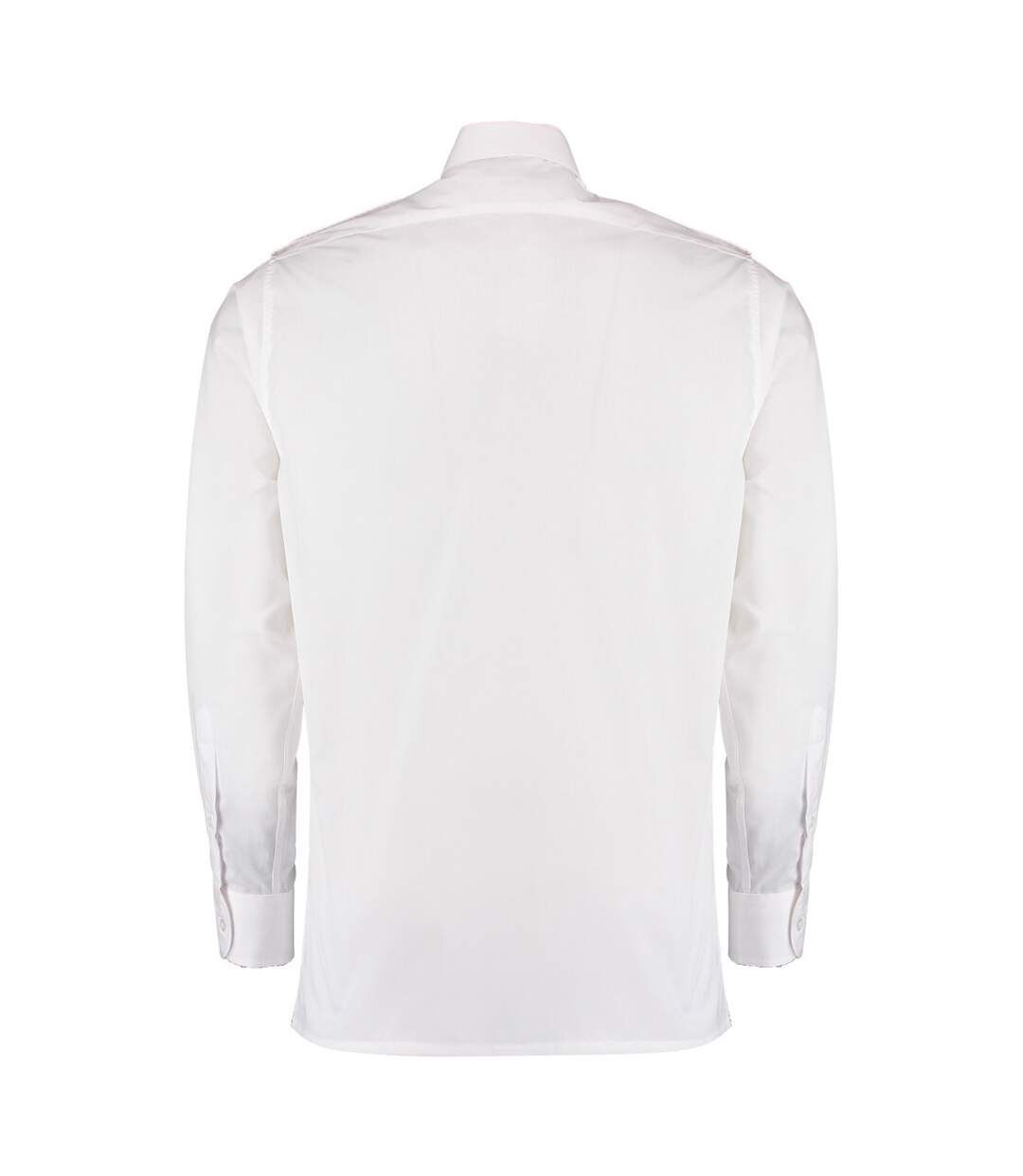 Chemise de pilote à manches longues homme blanc Kustom Kit-2