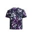 Womens/ladies Run Trail T-shirt Purple Midnight Navy Aurora Purple Under Armour-2